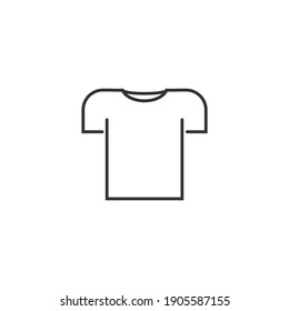 t-shirt icon, isolated t-shirt sign icon, vector illustration