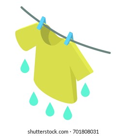 T-shirt icon. Isometric illustration of t-shirt vector icon for web