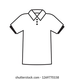 T-shirt icon line art vector symbol