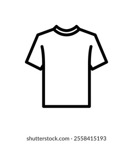 t-shirt icon with line style