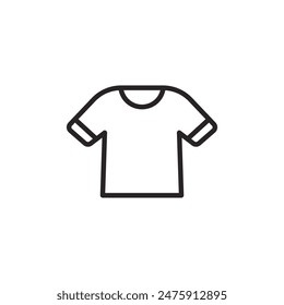 Icono de camiseta con estilo lineal 