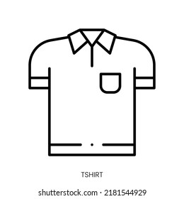 tshirt icon. Linear style sign isolated on white background. Vector illustration