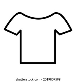 T-shirt icon. lining clothing icon