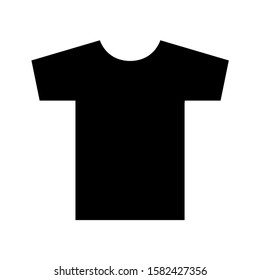 T-shirt icon, logo isolated on white background.
