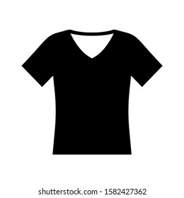 T-shirt icon, logo isolated on white background.