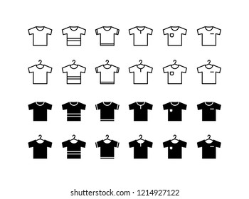 T-Shirt Icon Logo Vector Symbol. Tshirt Icon