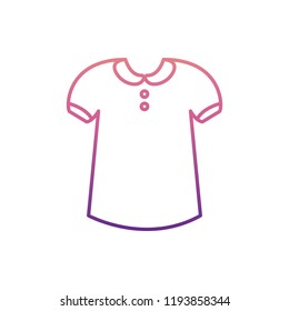 T-shirt icon in nolan style. One of Summer Clothes collection icon can be used for UI, UX