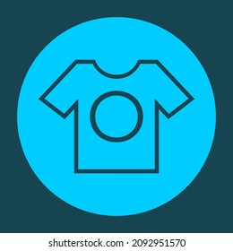 t-shirt icon with o alphabet vector design template. laundry alphabet icon.