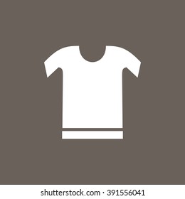 T-Shirt Icon on Dark Gray Color. Eps-10.