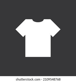 Icono de camiseta en fondo gris