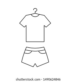  Tshirt icon   on the hanger. dress vector icon. clothing icon dress 
