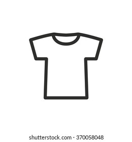 T-shirt  icon  on white background. Vector illustration.