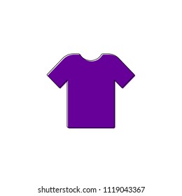 T-shirt icon, outline design template, vector 