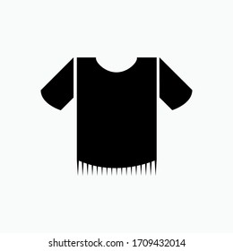Tshirt Icon. Presented in Glyph Style.
