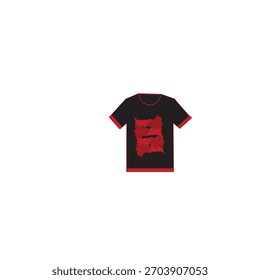 Se proporciona un icono de camiseta para indicar en qué producto se imprimirá el diseño.