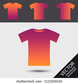 Tshirt Icon - Retro Hipster Vector Illustration - Isolated On Transparent Background