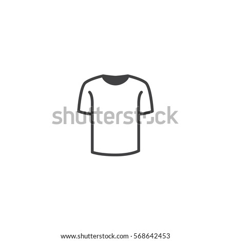 t-shirt icon. sign design