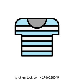 T-shirt icon. Simple color with outline vector elements of pirate icons for ui and ux, website or mobile application