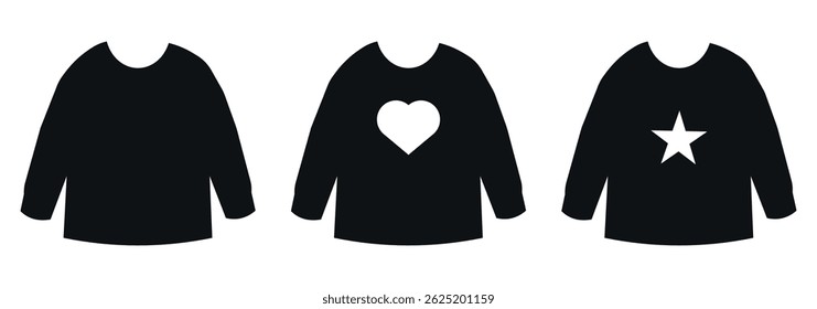 T-shirt icon. Simple flat, outline, solid style. Tee symbol, linear style sign for mobile concept and web design. Glyph, line vector illustration isolated on white background. EPS 10.