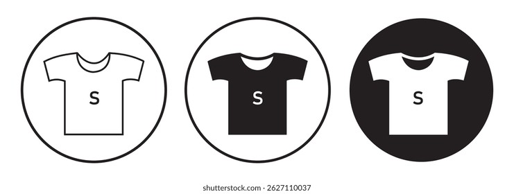 T-shirt icon. Simple flat, outline, solid style. Tee symbol, linear style sign for mobile concept and web design. line vector illustration isolated on white background. EPS 10.
