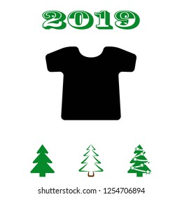 t-shirt icon stock vector illustration flat design