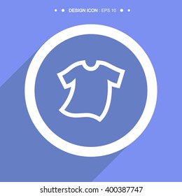 T-shirt Icon Symbol great for any use. Vector EPS10.