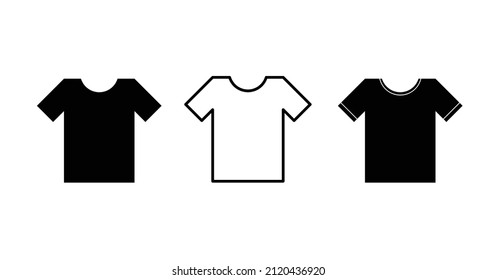 T-shirt icon symbol vector on white background
