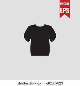 T-shirt icon in trendy isolated on grey background.Vector illustration.