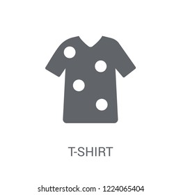 T-shirt icon. Trendy T-shirt logo concept on white background from Clothes collection. Suitable for use on web apps, mobile apps and print media.