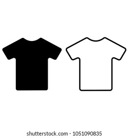 T-shirt icon in two styles