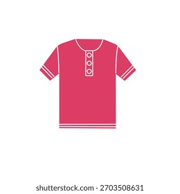 Das T-Shirt-Symbol wird als Menü, Filter, Abschnitt oder Schnelltaste in einer App oder Website verwendet.