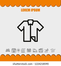 T-shirt icon vector
