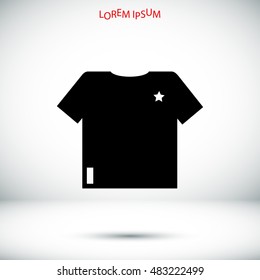 t-shirt icon, vector best flat icon, EPS