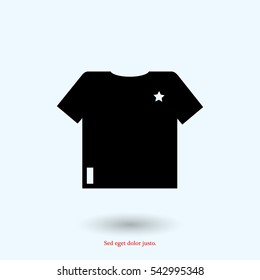 t-shirt icon, vector best flat icon, EPS