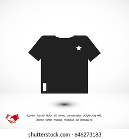 t-shirt icon, vector best flat icon, EPS