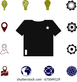 t-shirt icon, vector best flat icon, EPS