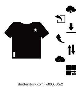 t-shirt icon, vector best flat icon, EPS
