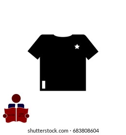 t-shirt icon, vector best flat icon, EPS
