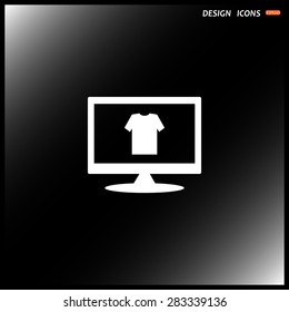 T-shirt  icon. vector design