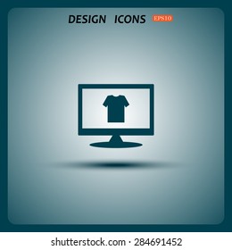 T-shirt  icon. vector design