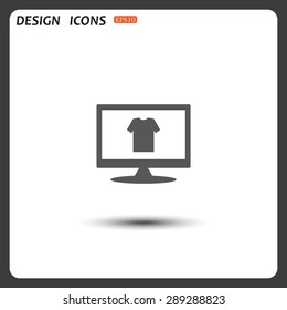 T-shirt  icon. vector design