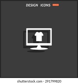 T-shirt  icon. vector design