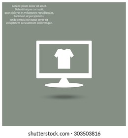 T-shirt  icon. vector design