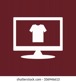 T-shirt  icon. vector design