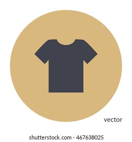 T-shirt icon, vector design element