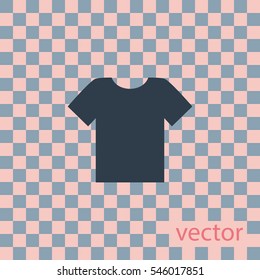T-shirt icon, vector design element
