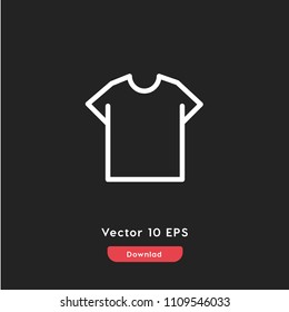 Tshirt icon vector, dress symbol. Modern flat vector illustration for web and mobile app