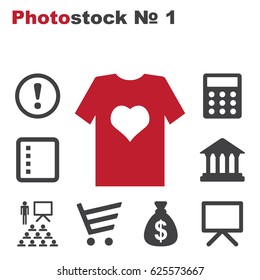 T-Shirt Icon Vector flat design style