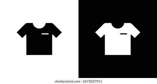 Icono de la camiseta, icono plano del Vector. Ilustración plana.