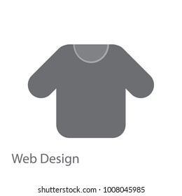 T-shirt icon, vector Illustration